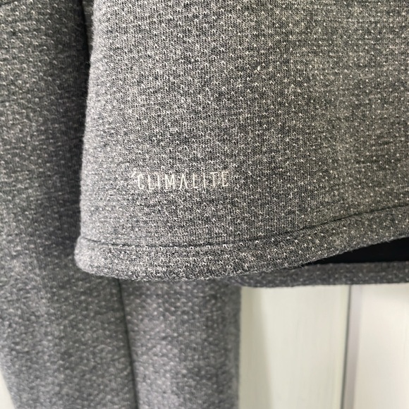 Adidas Women’s Small Gray D2M Full Zip Climalite Track Top Jacket Crop - Picture 3 of 8